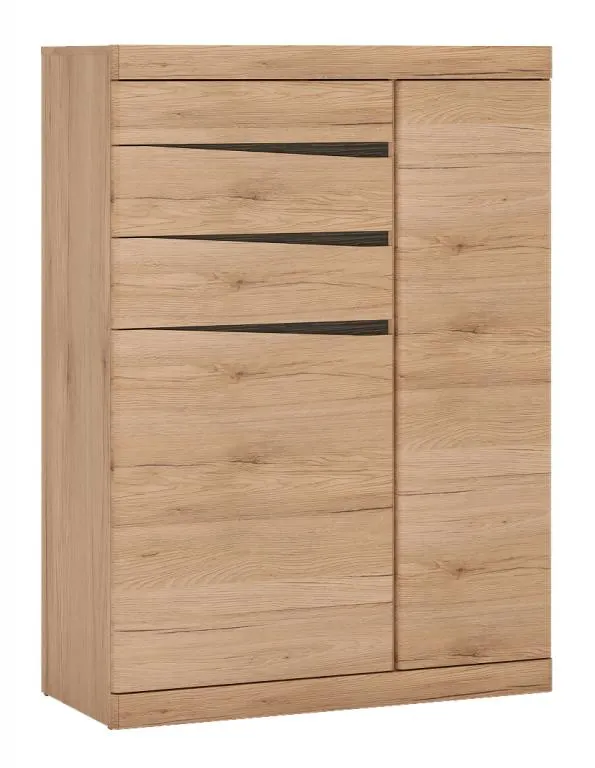 KOMODA 2-drzwiowa z 3 szufladami SUMMER TYP 33 Dąb Sanremo jasny, Arusha KOMODA 2-drzwiowa z 3 szufladami SUMMER TYP 33 Dąb Sanremo jasny, Arusha