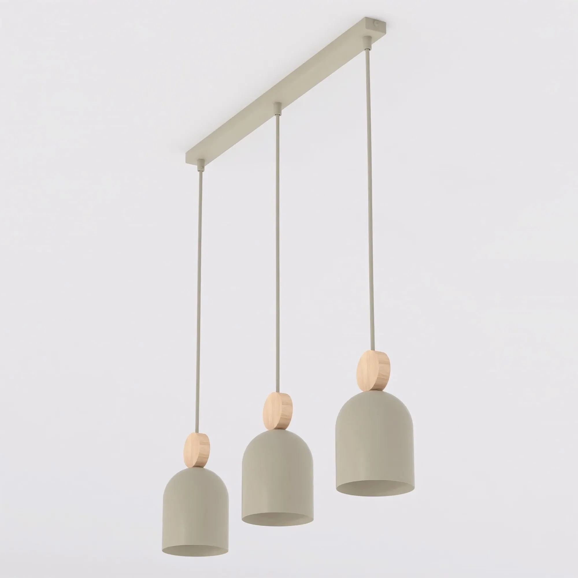 image lampy, lampa wisząca, trzy-podłużne, minimalistyczna, drewniane