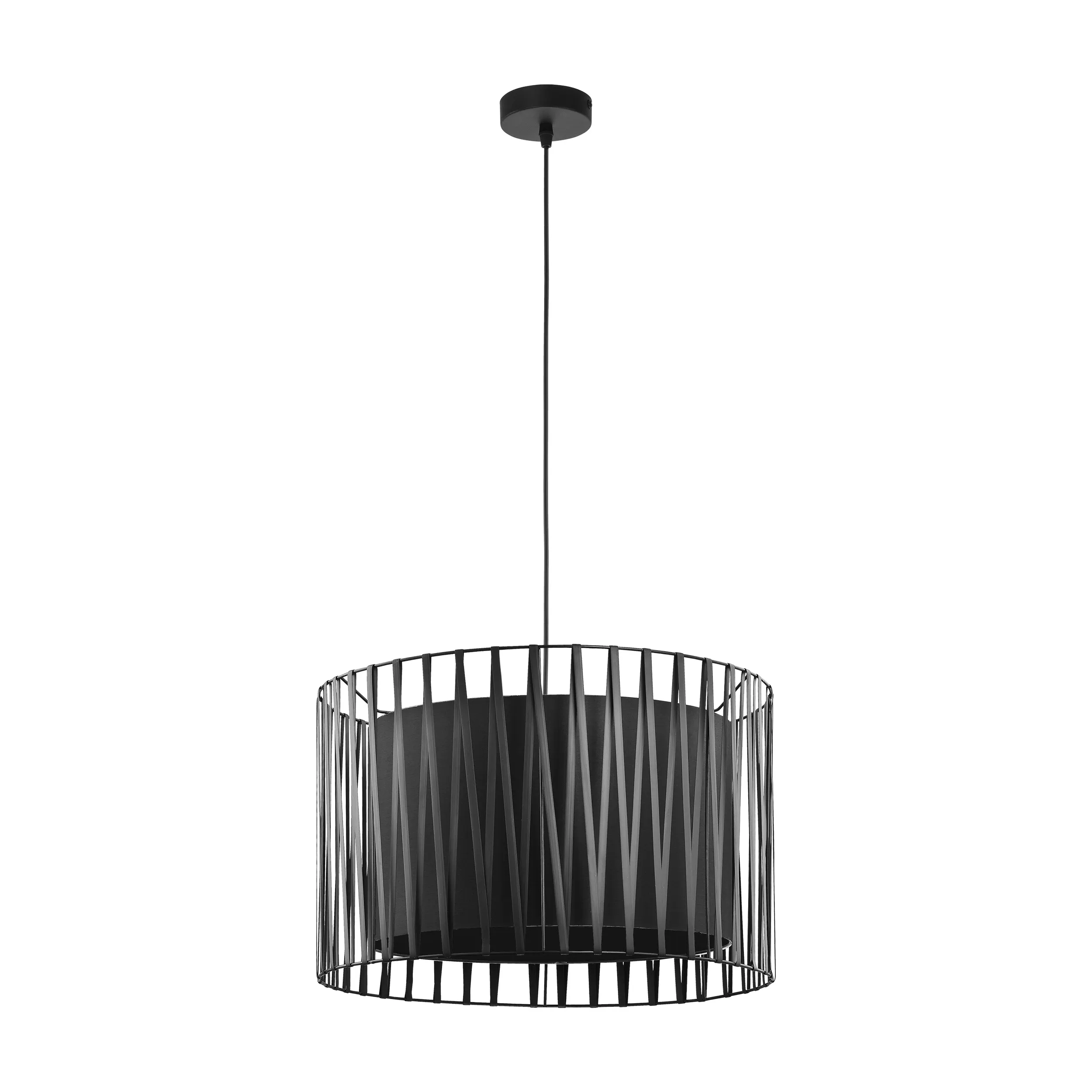 Lampa wisząca HARMONY czarna okrągła 120x50cm