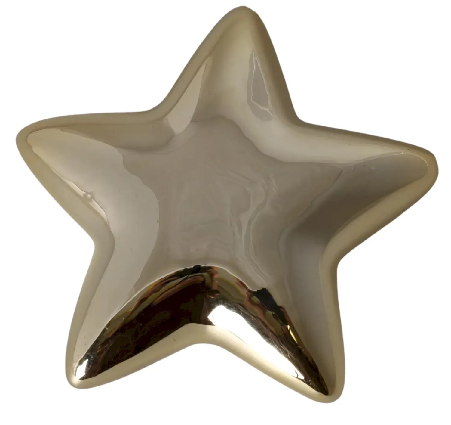 Ceramiczna GWIAZDA leżąca mała złota Ceramiczna GWIAZDA leżąca mała złota