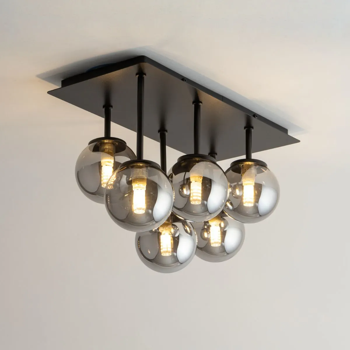 Lampa sufitowa TULIA 6 szara - SI_33500