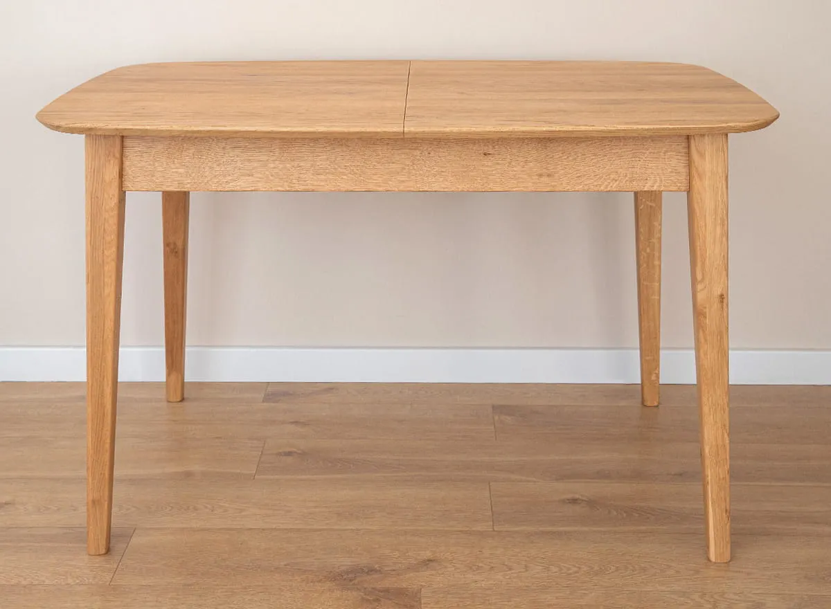 Stół dębowy ORBETELLO rozkładany 80x120(165) cm - dąb olejowany - KULSR120_45