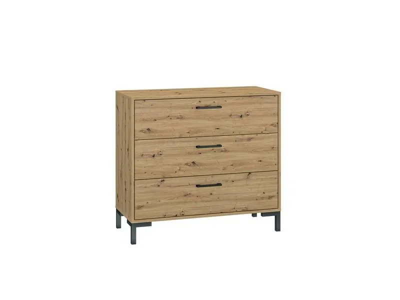 Komoda z 3 szufladami NEVIO 09 dąb artisan