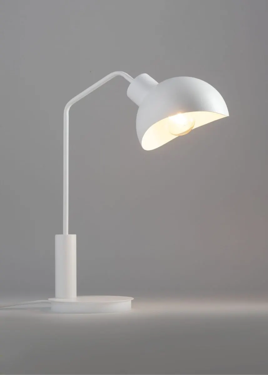 Lampa stołowa ROY biała