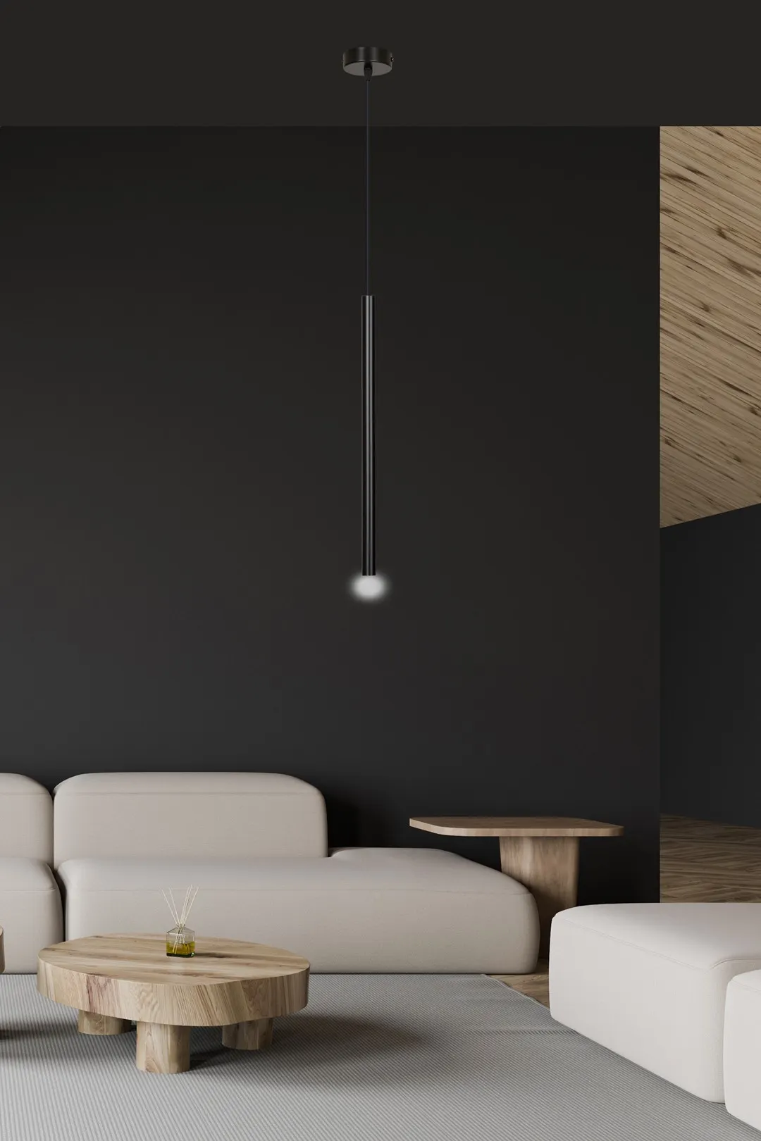 Lampa wisząca SELTER 1 czarna — zdjęcie 4