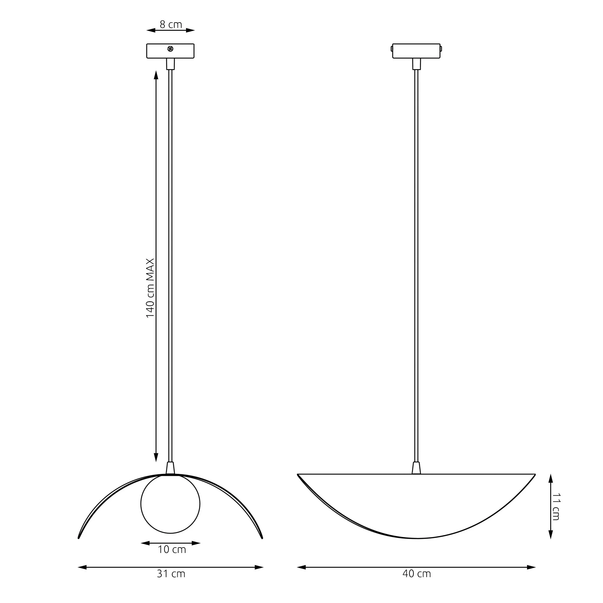 lampa wisząca, pendant light, kinkiet, metalowa lampa, szklane elementy