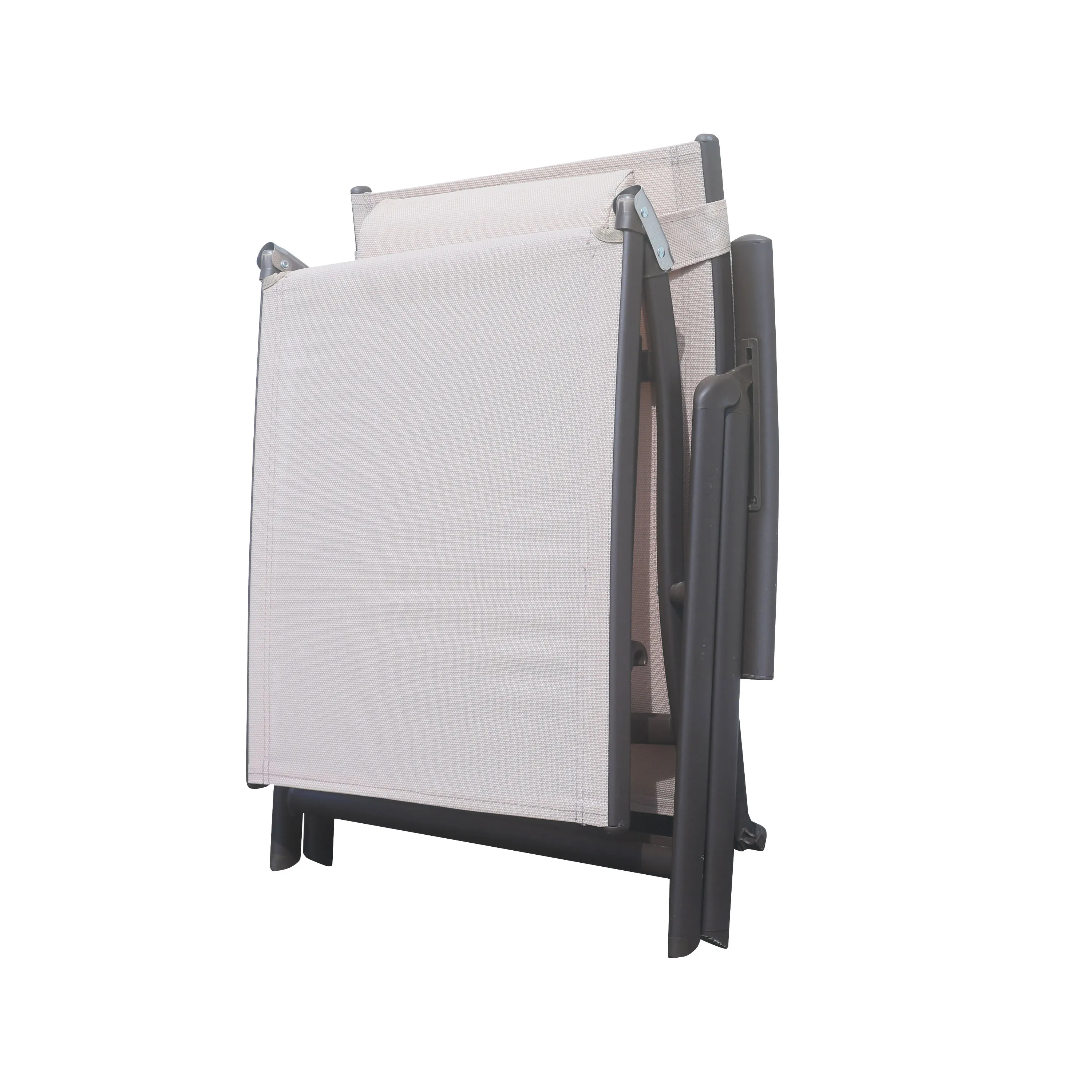 Leżak ogrodowy składany TARDY 182 cm aluminiowy beżowy Zenjoy - TARDY_BEZOWY