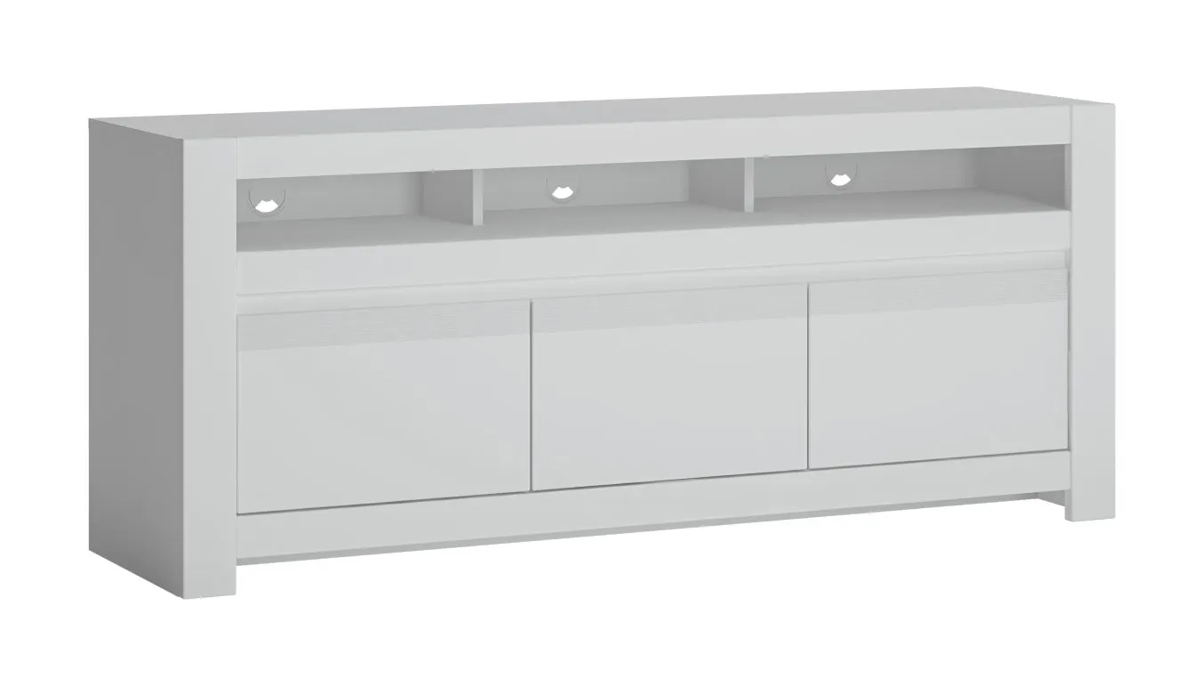 Szafka RTV 2-drzwiowa z 1 szufladą NOVI NVIF01 Biały Szafka RTV 2-drzwiowa z 1 szufladą NOVI NVIF01 Biały