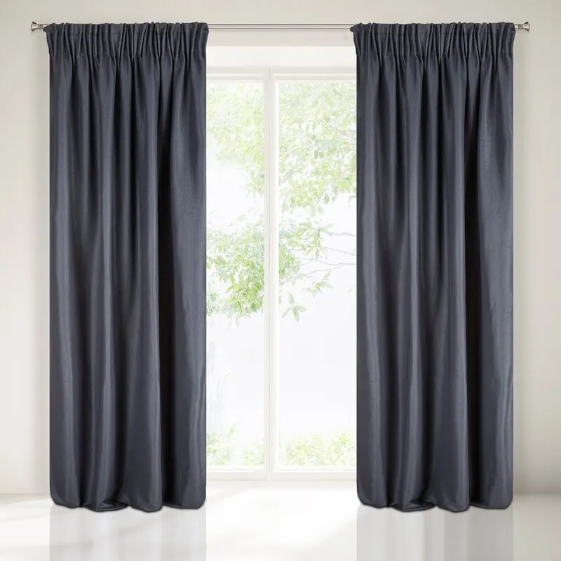 ZASŁONA GOTOWA AGGIE NA TAŚMIE 140X270 CM GRANATOWY ZASŁONA GOTOWA AGGIE NA TAŚMIE 140X270 CM GRANATOWY