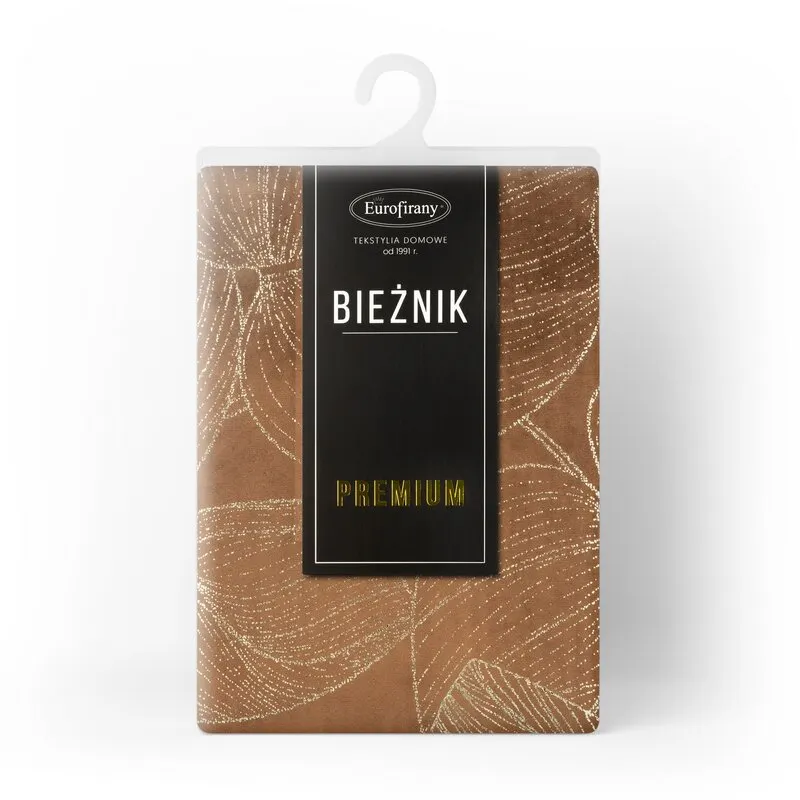 OBRUS BLINK 16 35 X 140 CM BRĄZOWY - EU_389937