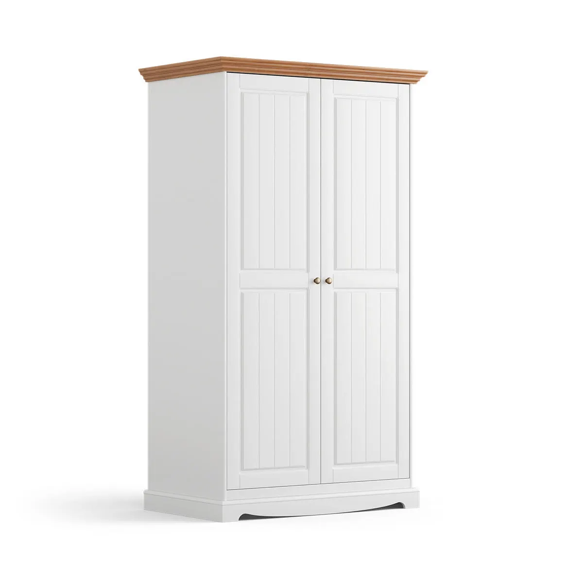 Szafa 2-drzwiowa BELLUNO ELEGANTE biała - dąb