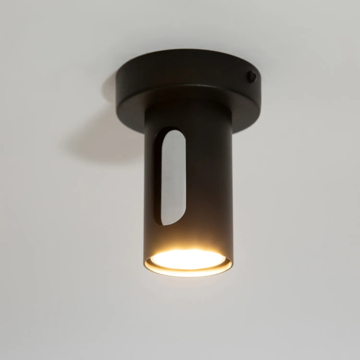 Plafon stalowy FLOW 1 czarny srebrny - SI_41207