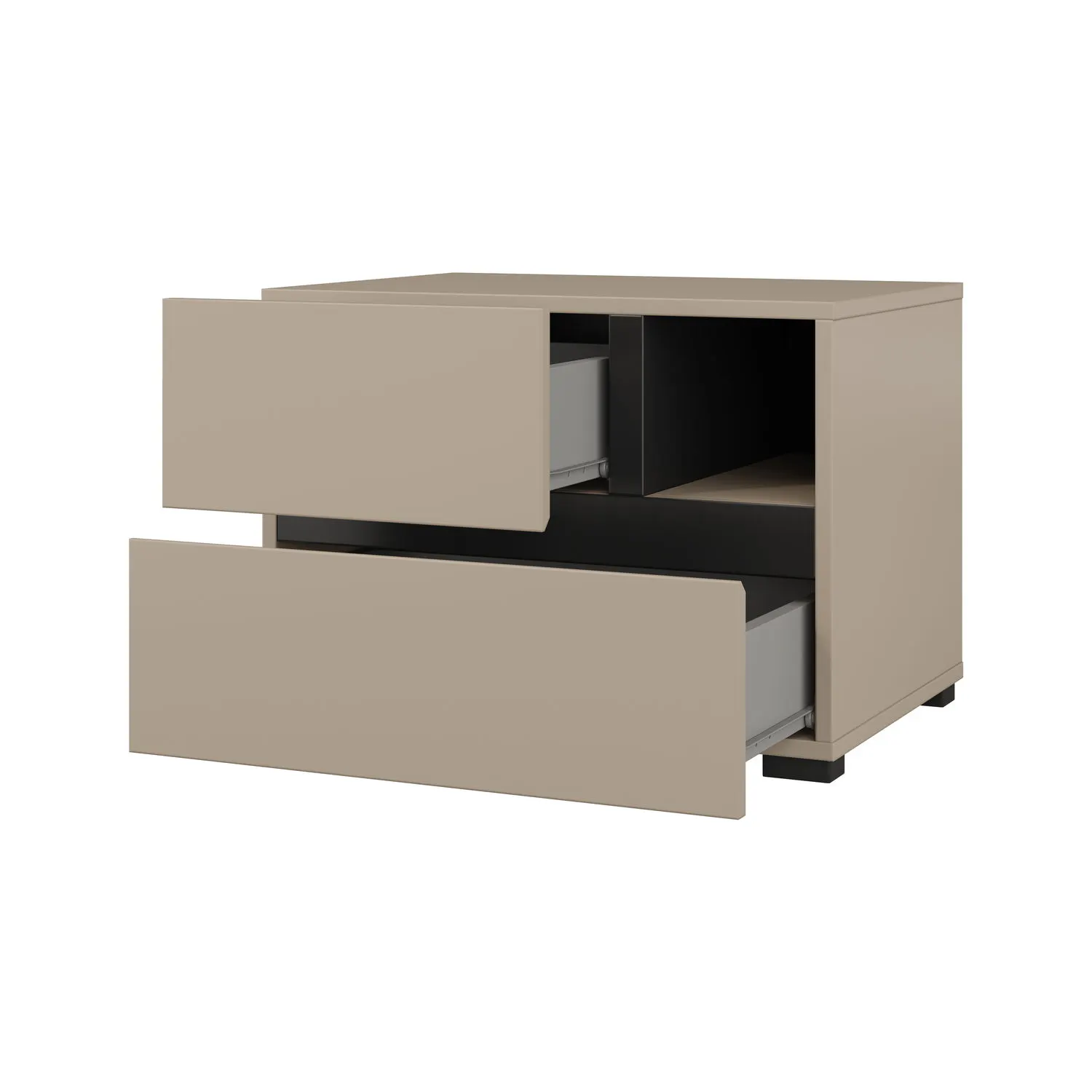 Szafka nocna z szufladami CROSS S 55x40 congo beżowo-szara - 24CWMY22