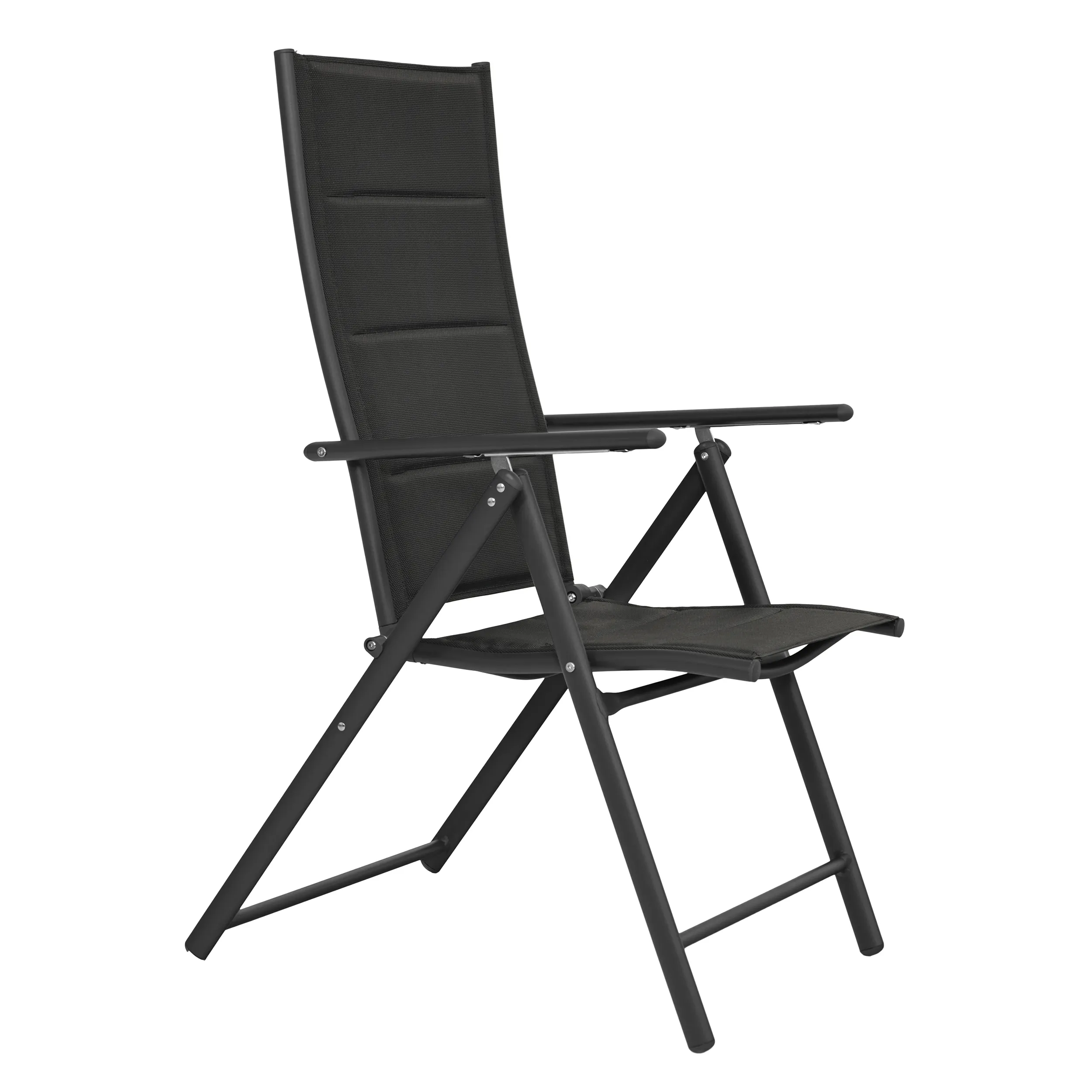 Zestaw Mebli Luxury stół 150x90cm + 6 składanych krzeseł czarny - DLG_92412