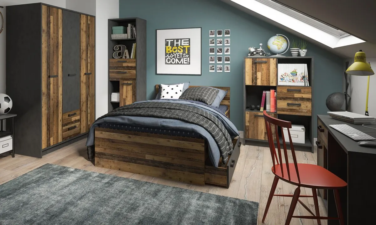 ŁÓŻKO 90x200 NUBI NUBZ04 OLD STYLE - 6000000007878