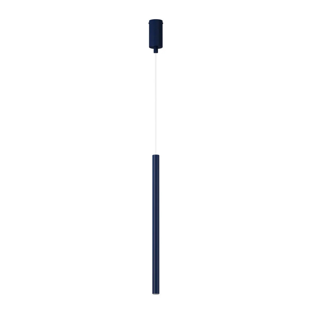Lampa wisząca SOPEL 1 granatowy słuchawka, pióro, lekka konstrukcja, niebieski, wysuwany mechanizm