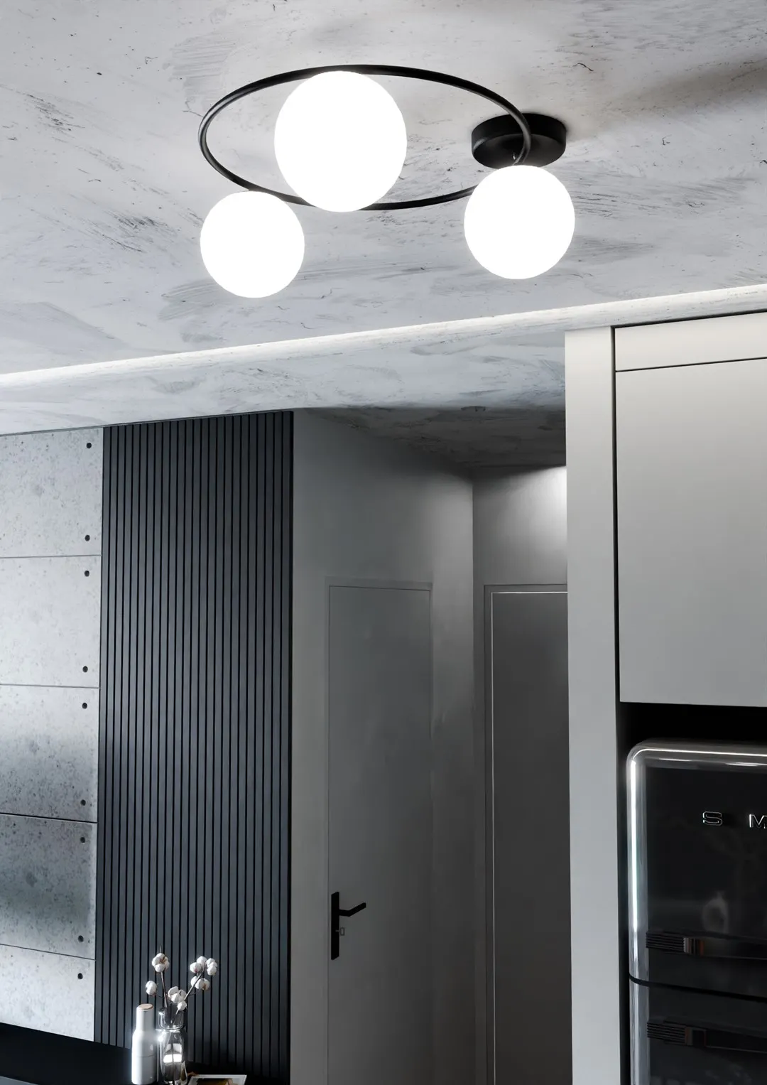 Lampa sufitowa SOPRA Czarny 1257/3 - 1257/3