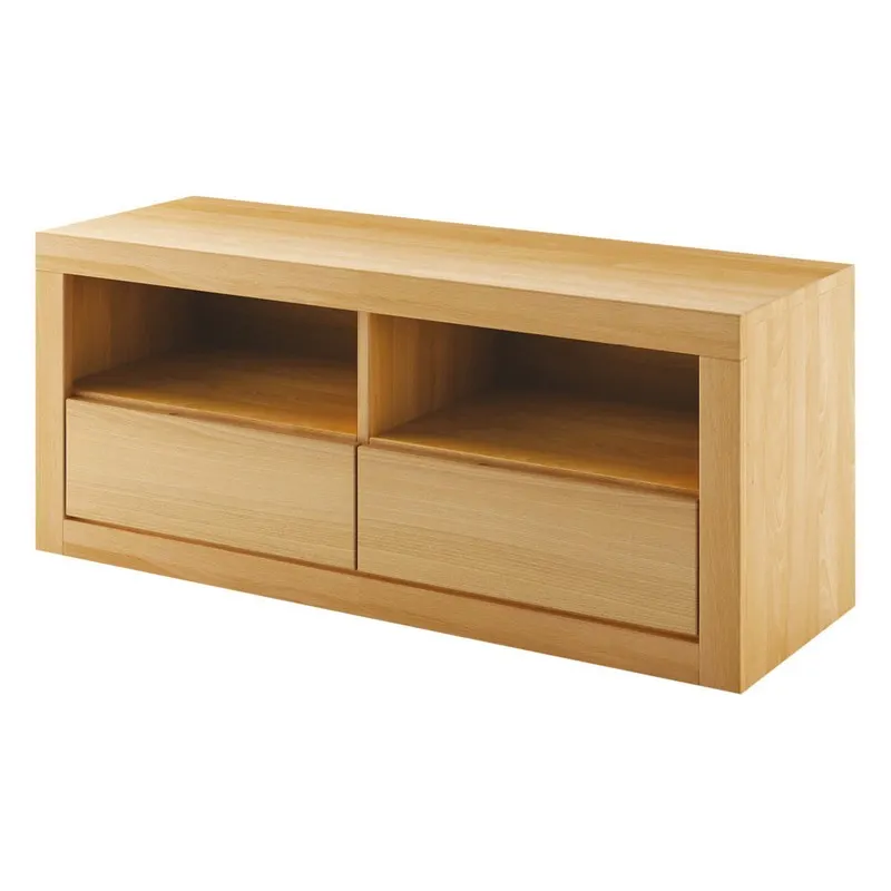 Szafka RTV dębowa RV301 Naturalny DREWMAX — zdjęcie 2
