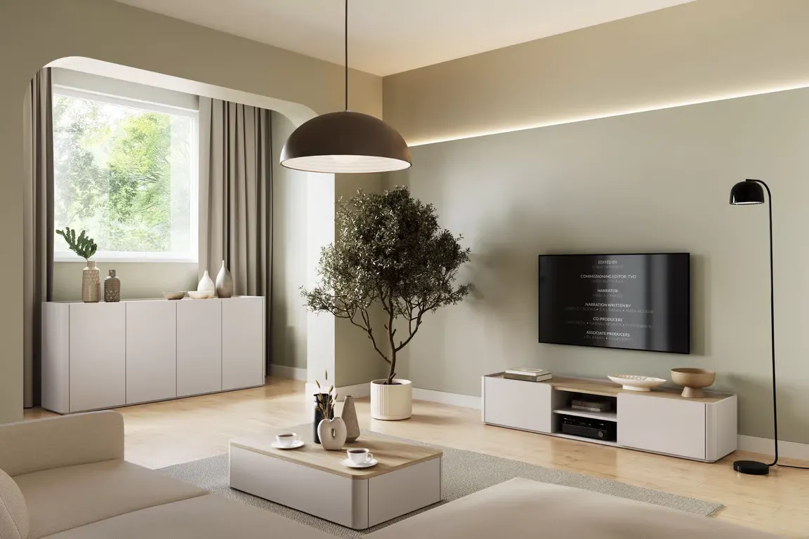 Stolik kawowy z 2 szufladami ELIVO 60x100cm cashmere dąb olejowany — zdjęcie 8