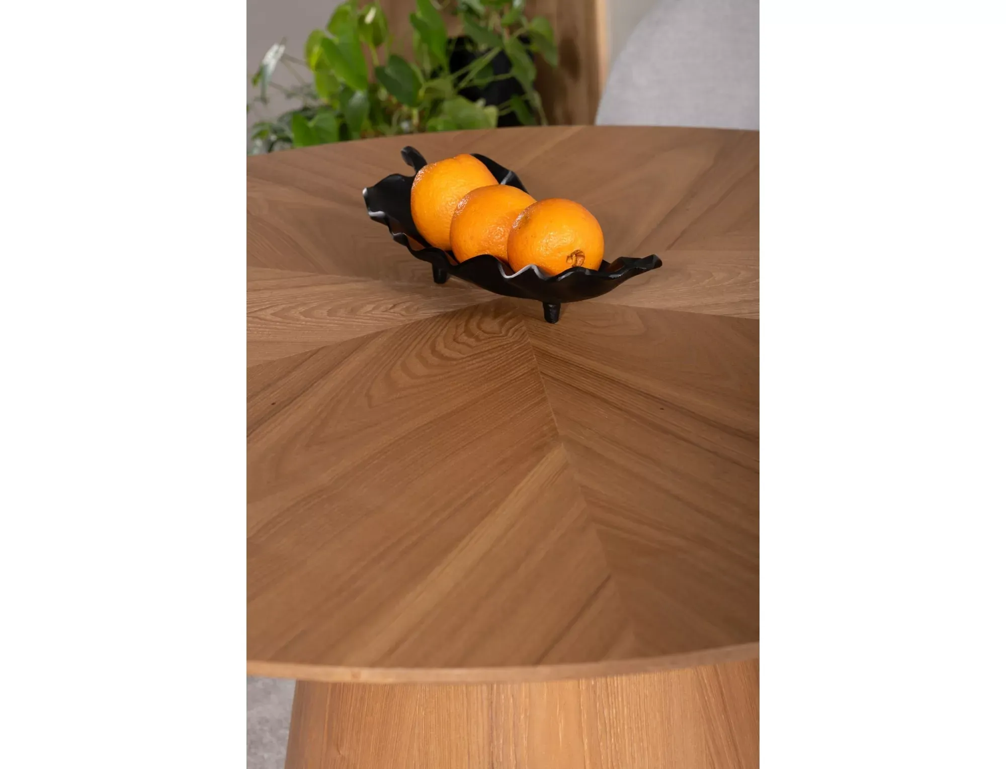 Stół okrągły ANGEL 120 cm efekt dębu - ANGELDFI120