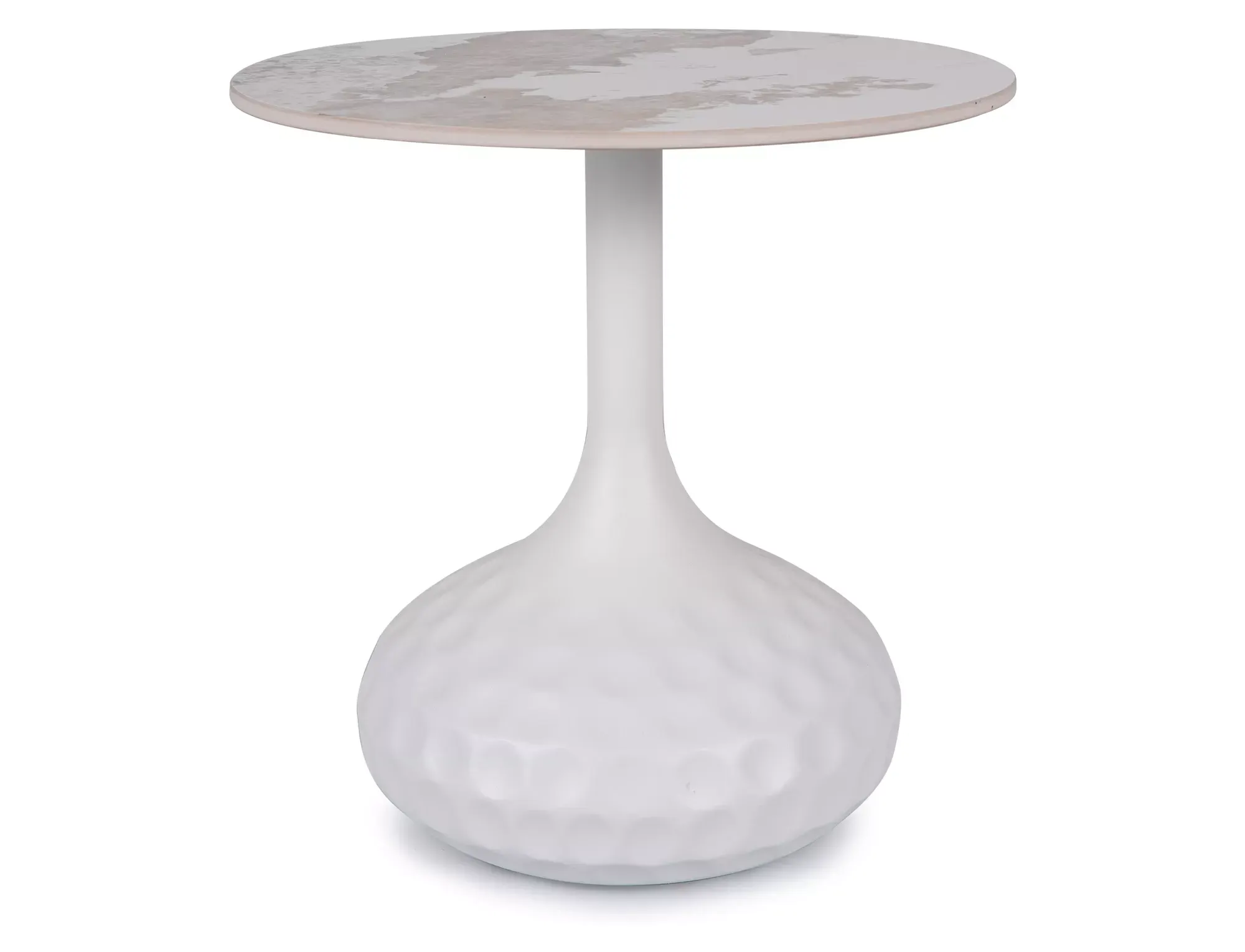 Ława okrągła SALO B 50 cm biała Signal