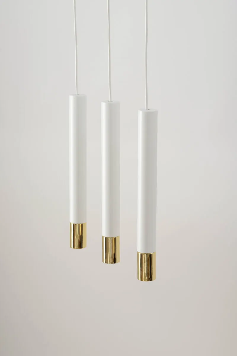 Lampa wisząca SOPEL GRAND 3 biało-złota - SI_33388