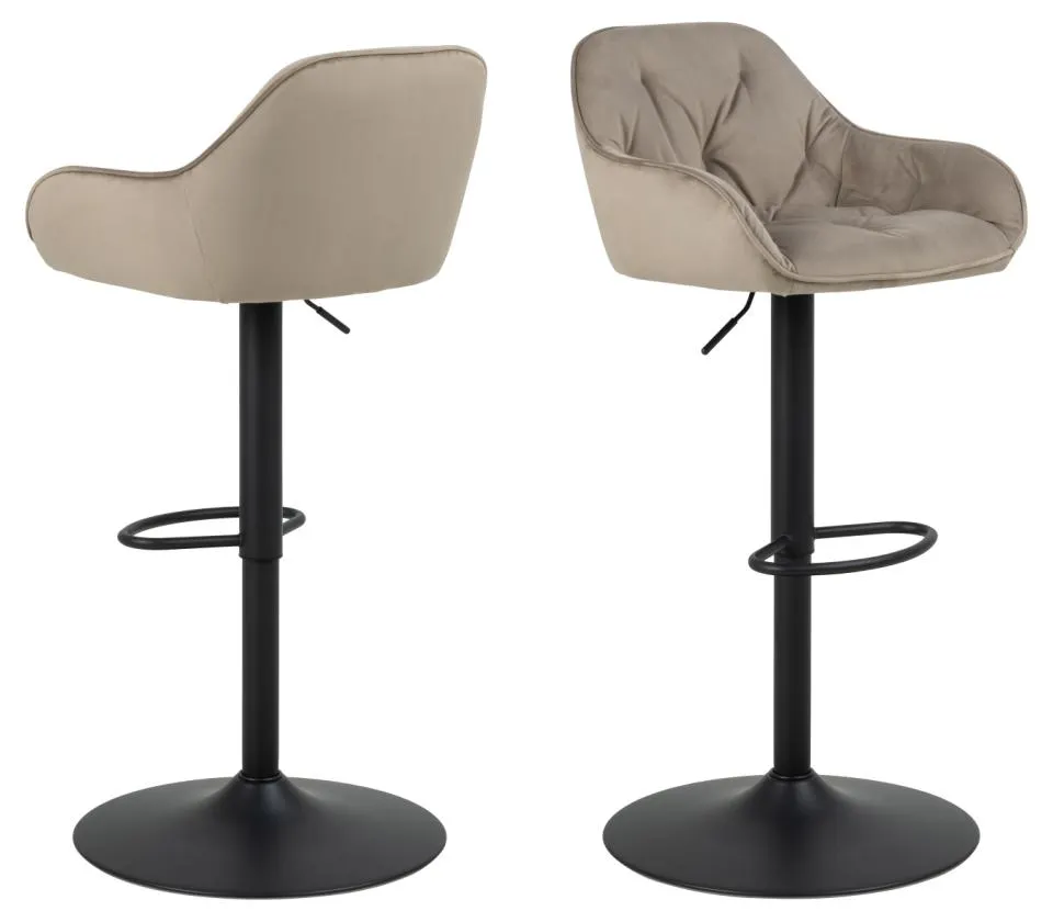 Hoker obrotowy - podnoszony KOBE Beżowy, Czarny