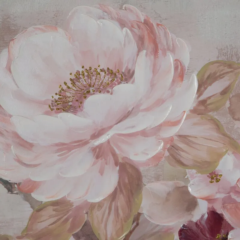 OBRAZ 611 80 X 80 CM CIEMNORÓŻOWY - EU_436655