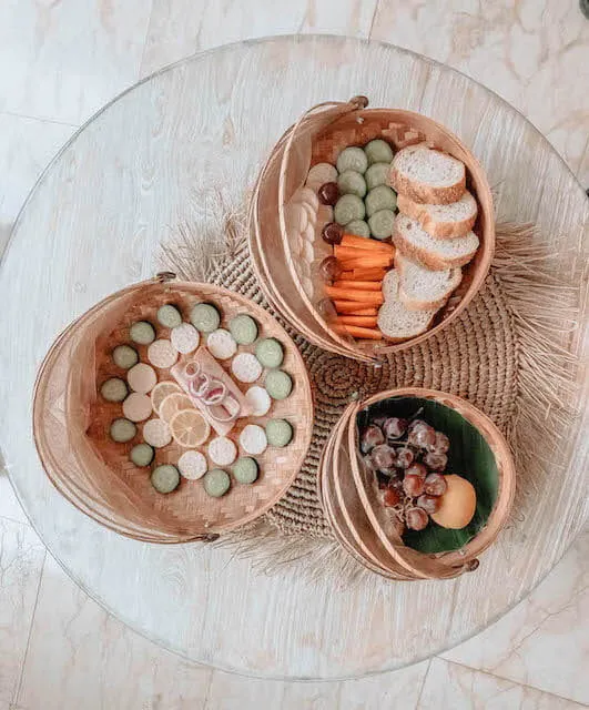 Taca bambusowa ROYAL SET 3 BRĄZ — zdjęcie 4