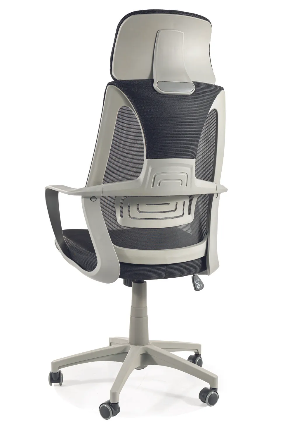 FOTEL OBROTOWY Q-095 CZARNY/SZARY - OBRQ095CSZ