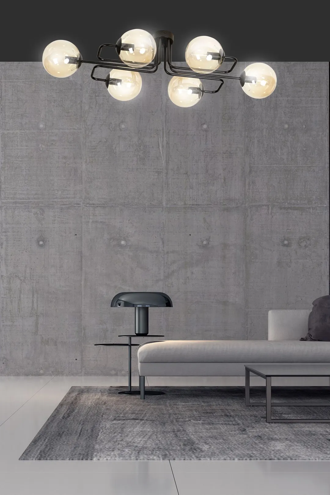 Lampa sufitowa BRENDI Czarny 833/6A - 833/6A