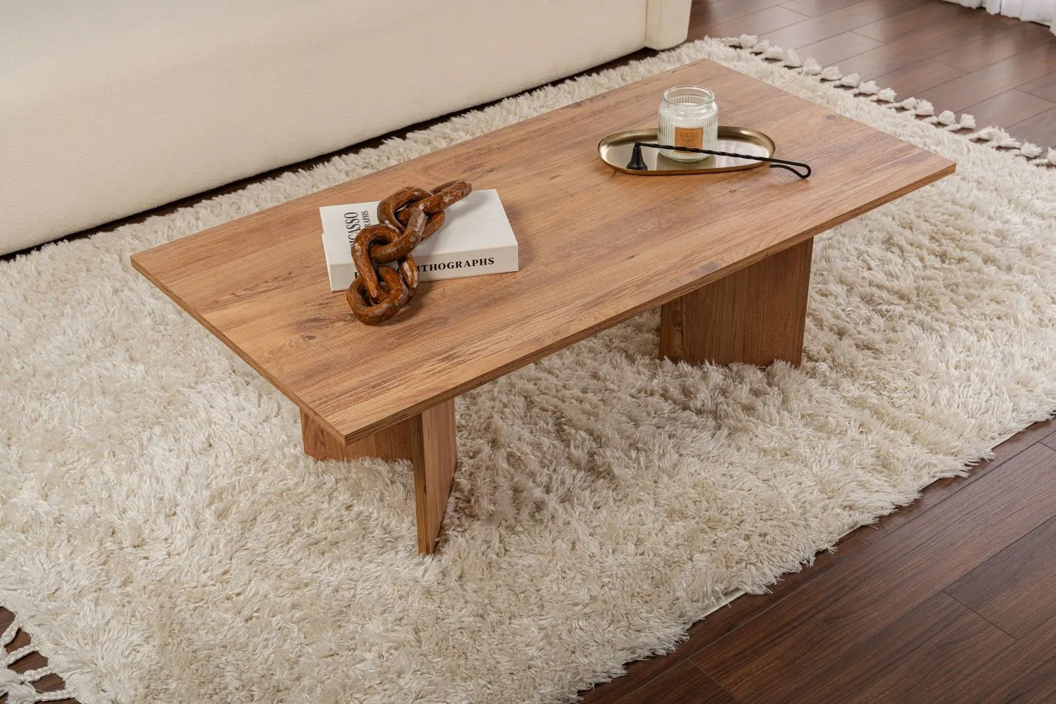 Stolik kawowy SABIN 60x119 cm sosna atlantycka