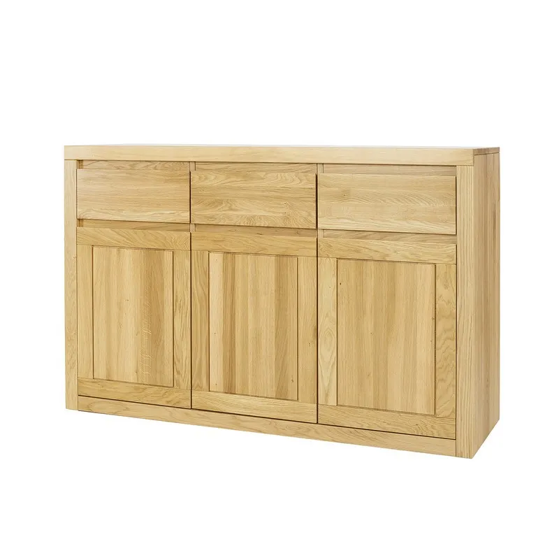 Komoda dębowa KD302 Naturalny DREWMAX — zdjęcie 3
