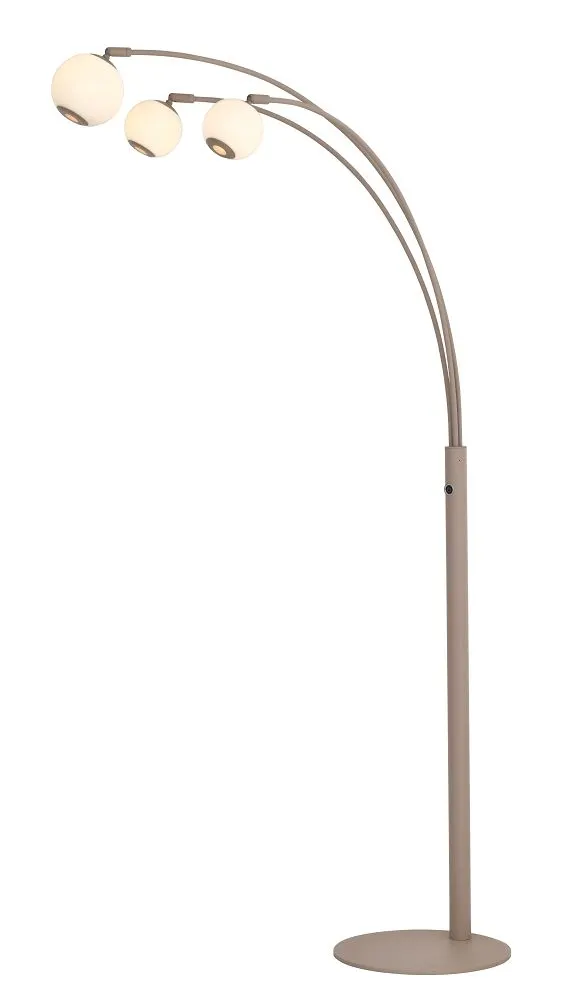 Lampa podłogowa LUBERON trójka LED kaszmirowa