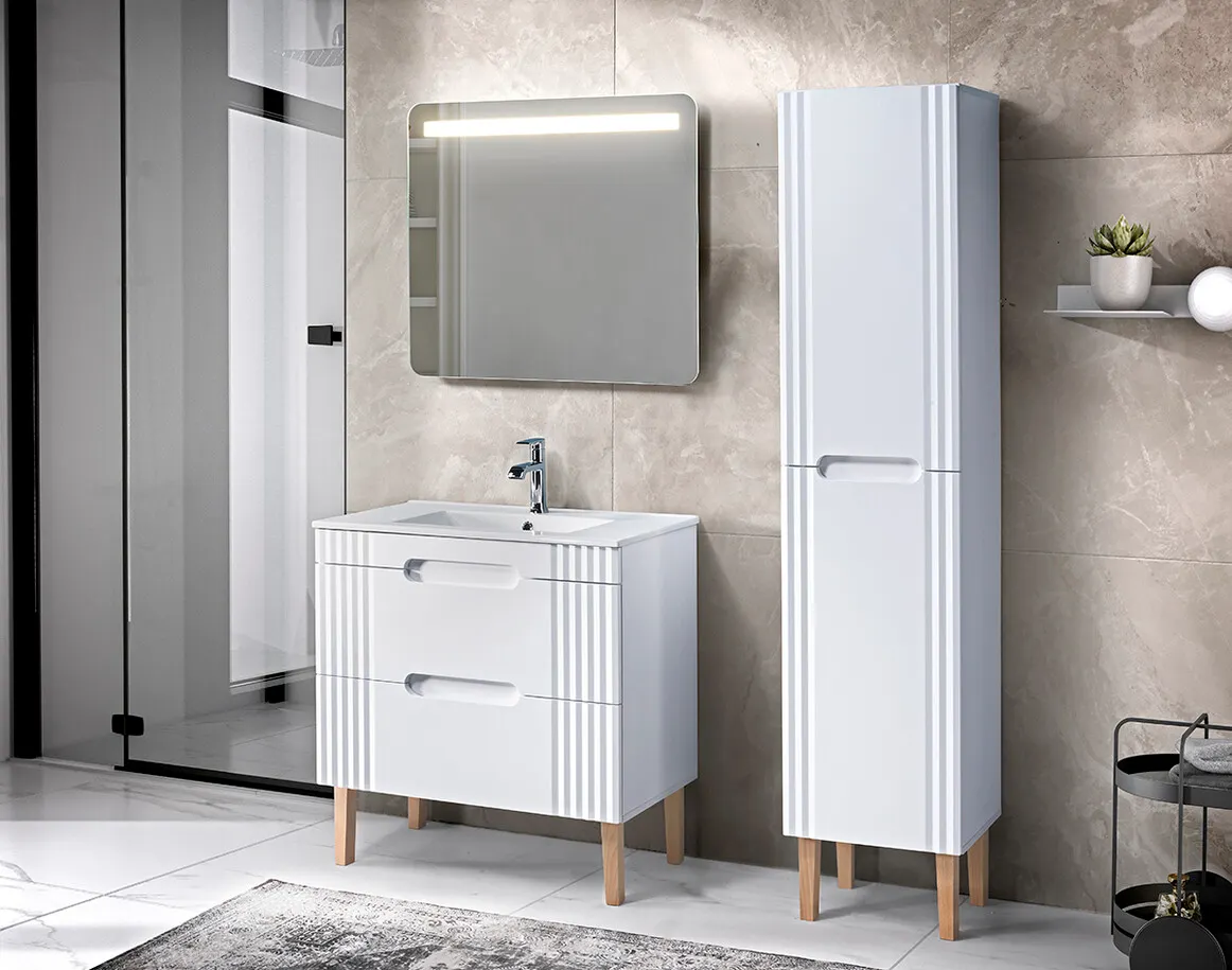 Umywalka meblowa LAVA DP biała 61x46x17cm (bezpiecznie pakowana) - UM-CFP_LAVA_60D_DP