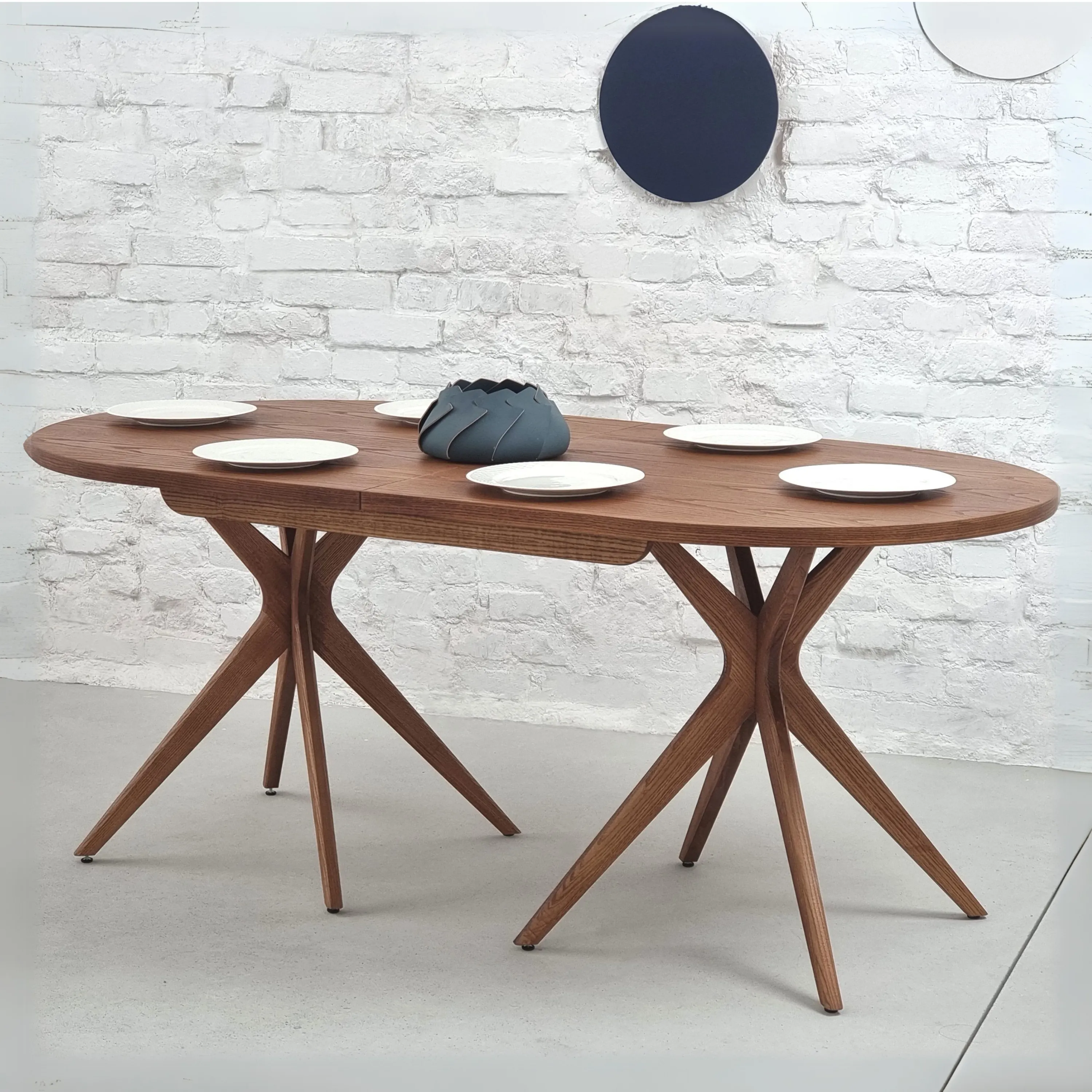 Stół owalny rozkładany JUUBI 90x180-230cm dąb