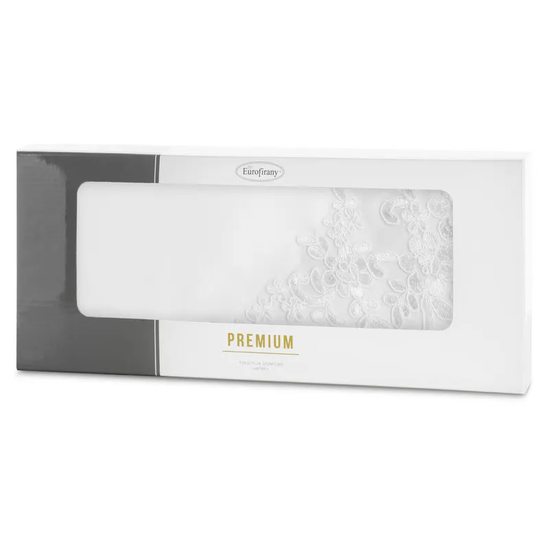 OBRUS BARI 40 X 140 CM BIAŁY - EU_457065