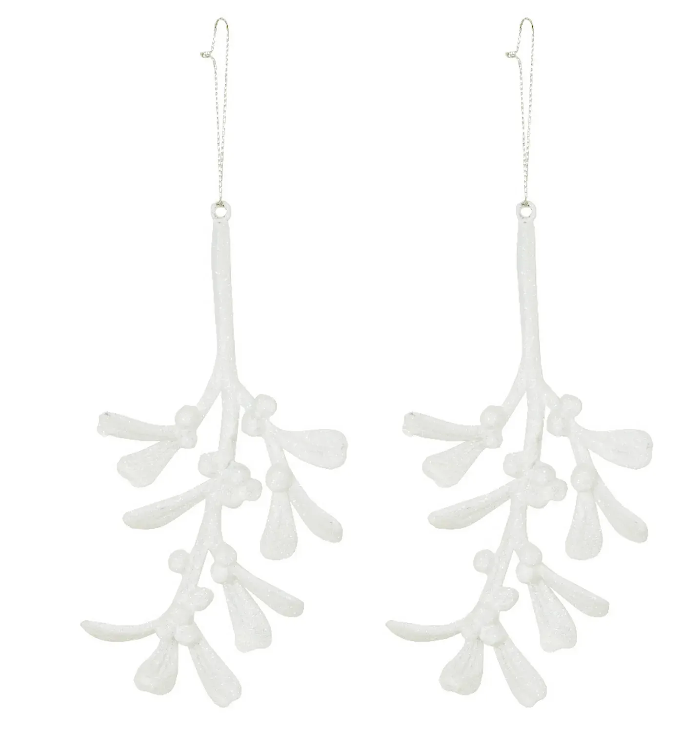 Komplet 2 zawieszek na choinkę JEMIOŁA 3201 białe