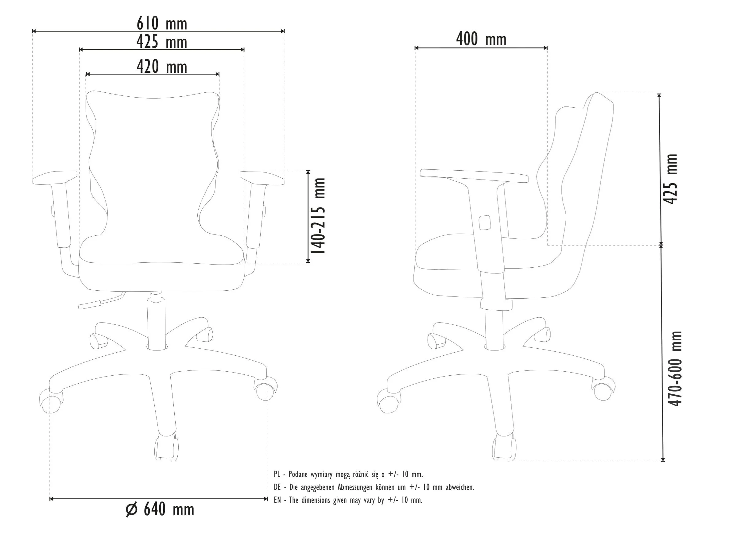 Krzesło młodzieżowe Duo Biały Jasmine 01 rozmiar 6 - CA-D-6-A-B-JS01-B
