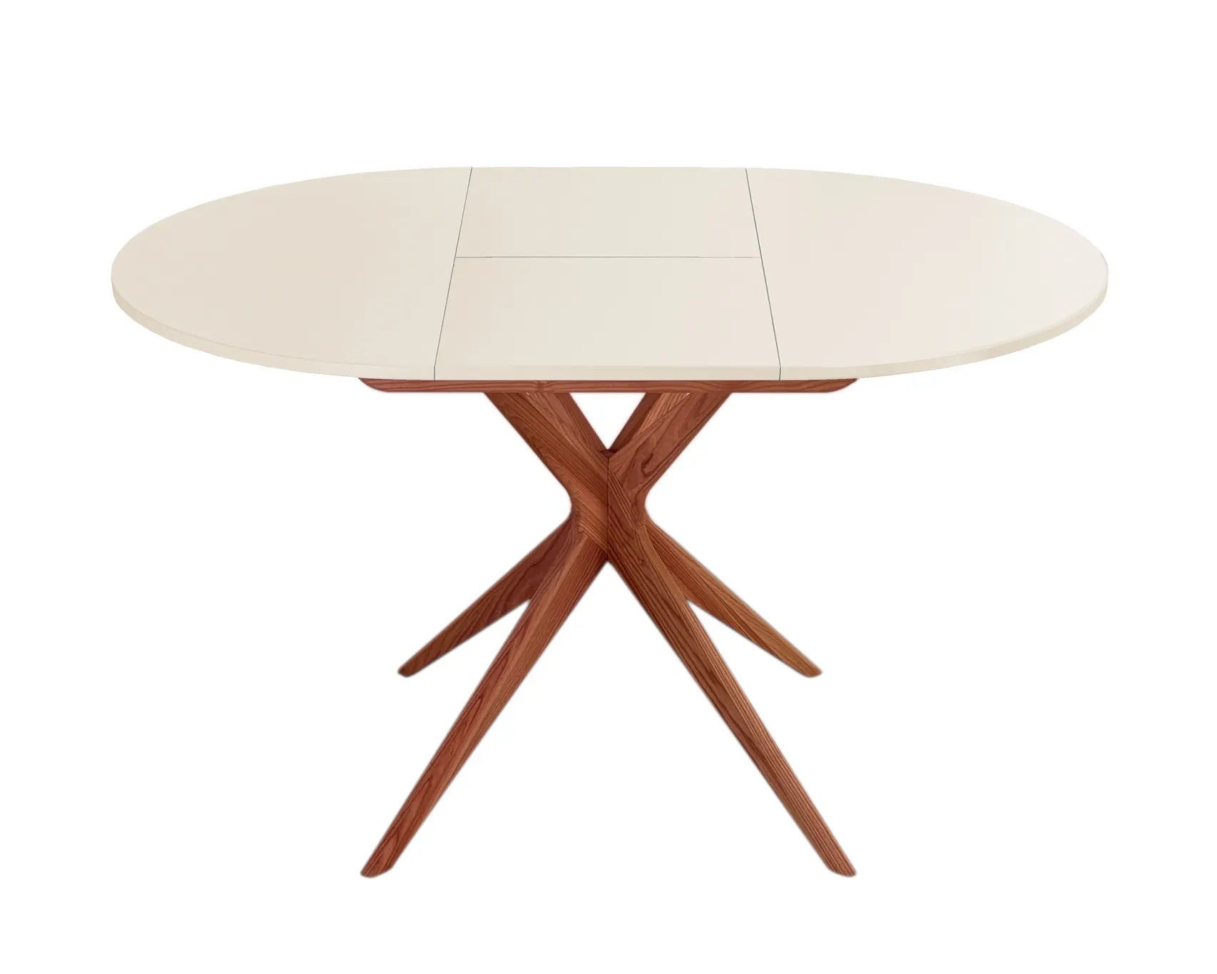 Rozsuwany okrągły stół JUBI 90cm dąb kremowy