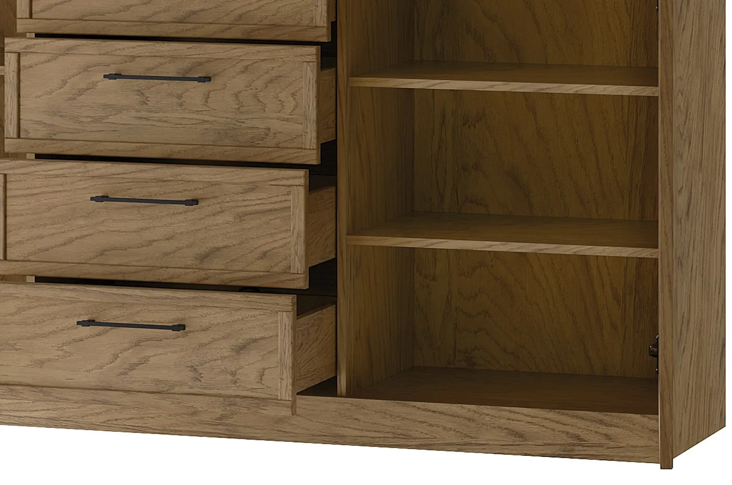 COZY 47 Komoda 2-drzwiowa z 4 szufladami SZYNAKA - TH-100-1584