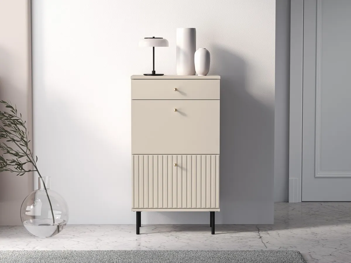 Szafka na buty z szufladą i 2 klapami SOPHIE 13 cashmere - 1SOPH13-001