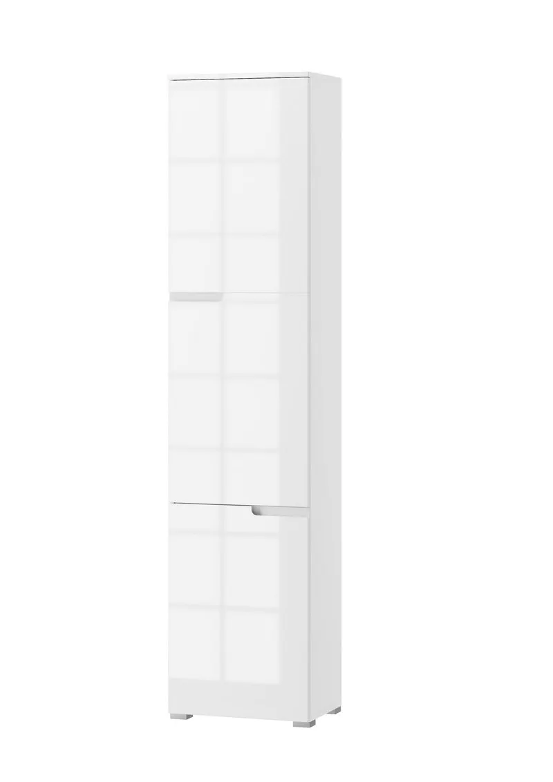 Szafka SELENE 13 jednodrzwiowa biały połysk 216x50x35cm Szafka SELENE 13 jednodrzwiowa biały połysk 216x50x35cm