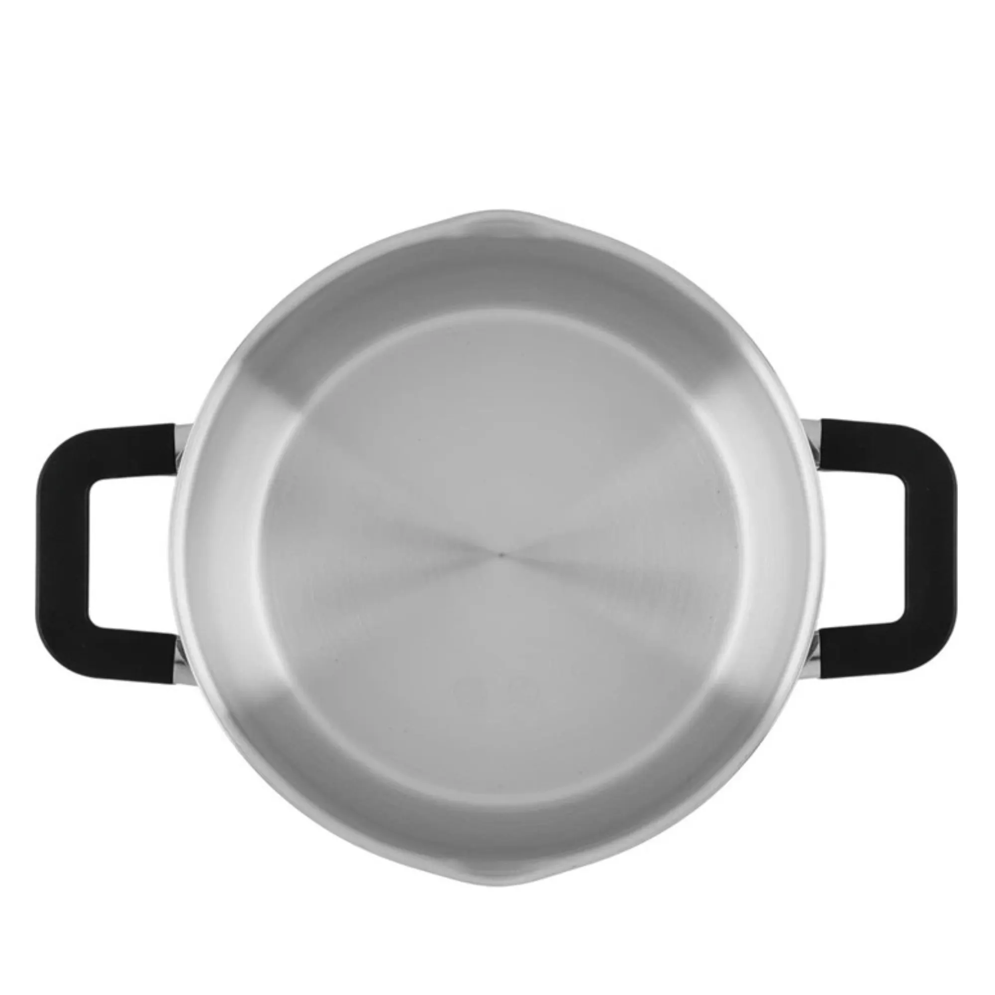 image garnek, stalowy, podwójne uchwyty, naczynie, kuchnia