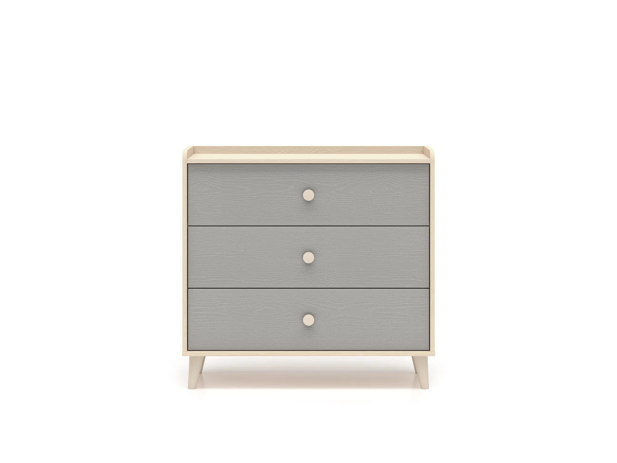 Komoda z 3 szufladami MEVEL 06 piasek pustyni, szary pallad - 1MEVE06-002