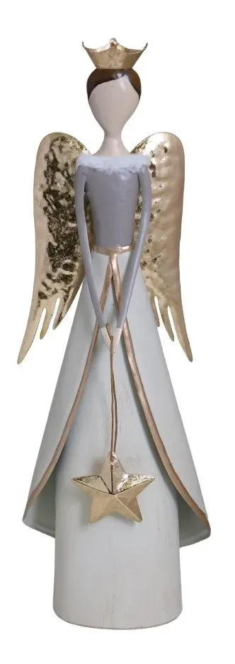 Metalowy ANIOŁ MAŁY beżowy złoty Metalowy ANIOŁ MAŁY beżowy złoty