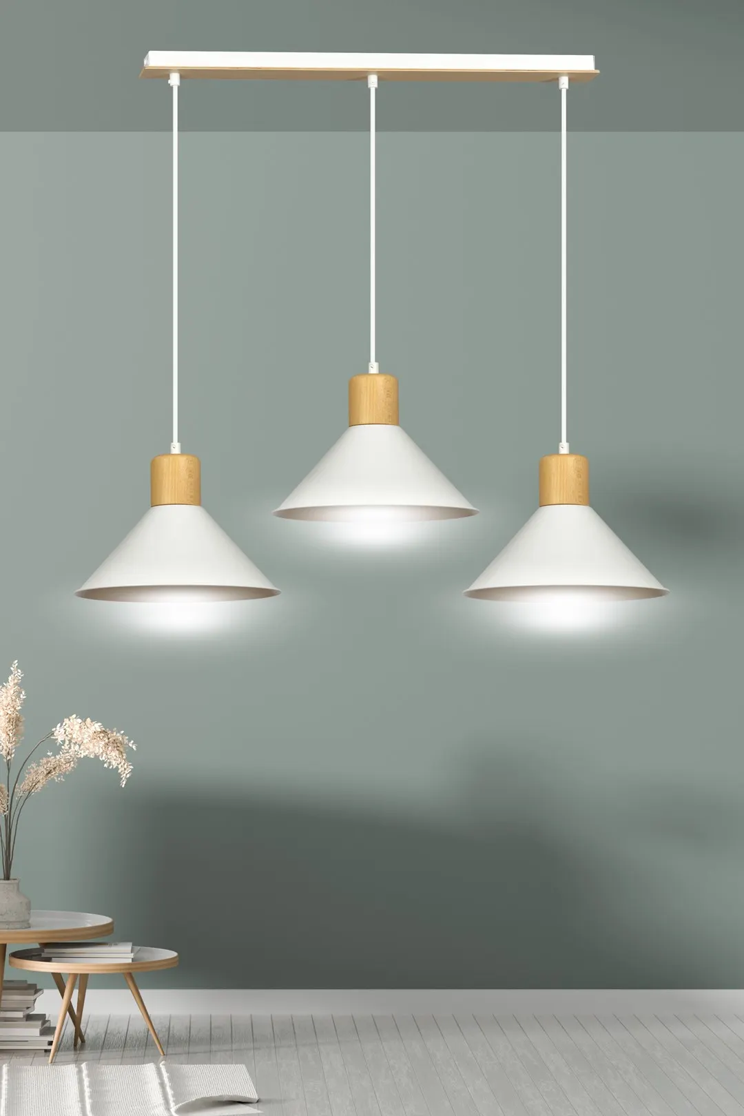 Lampa wisząca ROWEN Biały 1045/3 - 1045/3