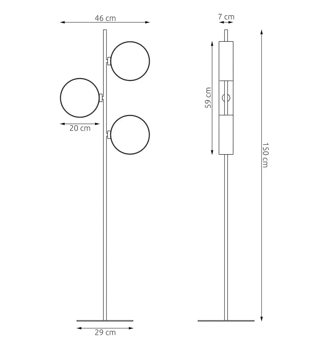 Lampa podłogowa abażur DRUMZ LP3 brązowa — zdjęcie 4