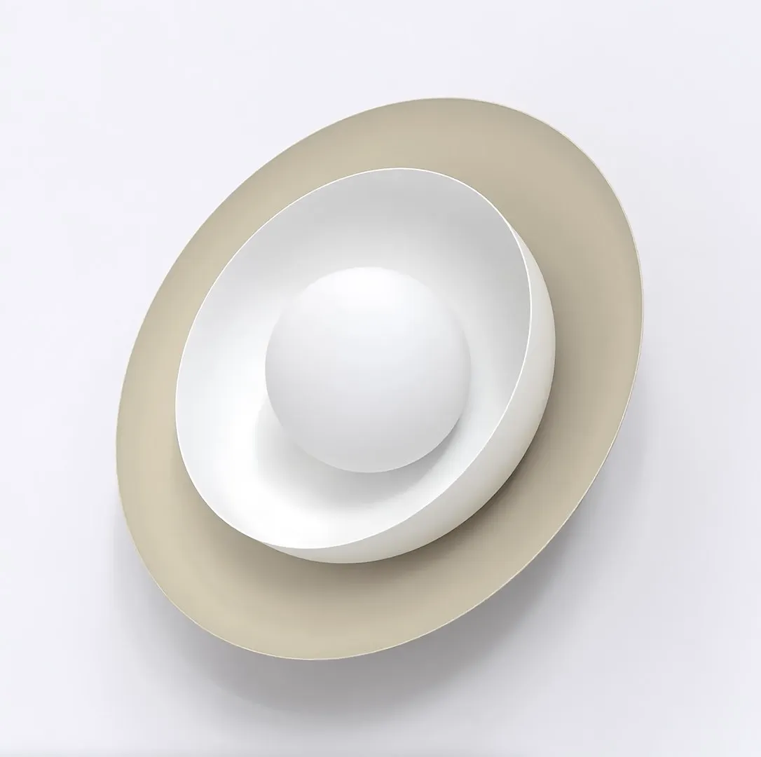 image lampa, lampka, kinkiet, białe, okrągłe