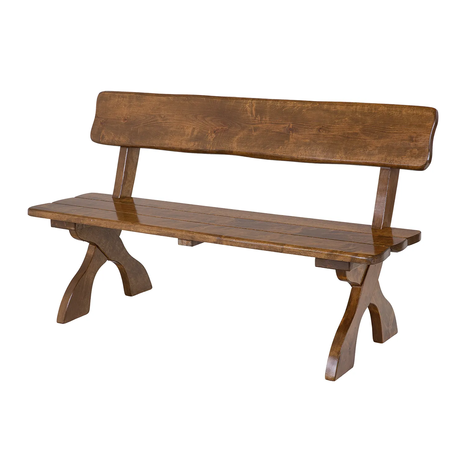 Ława ogrodowa drewniana DYLAN 80 cm olcha kolor dąb lakierowane - DR_MO102_LAWA_S80